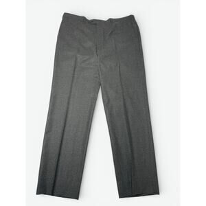Brioni Sigma Wool Dress Pants Mens 42L Actual 40x32 Gray Italy Tailored